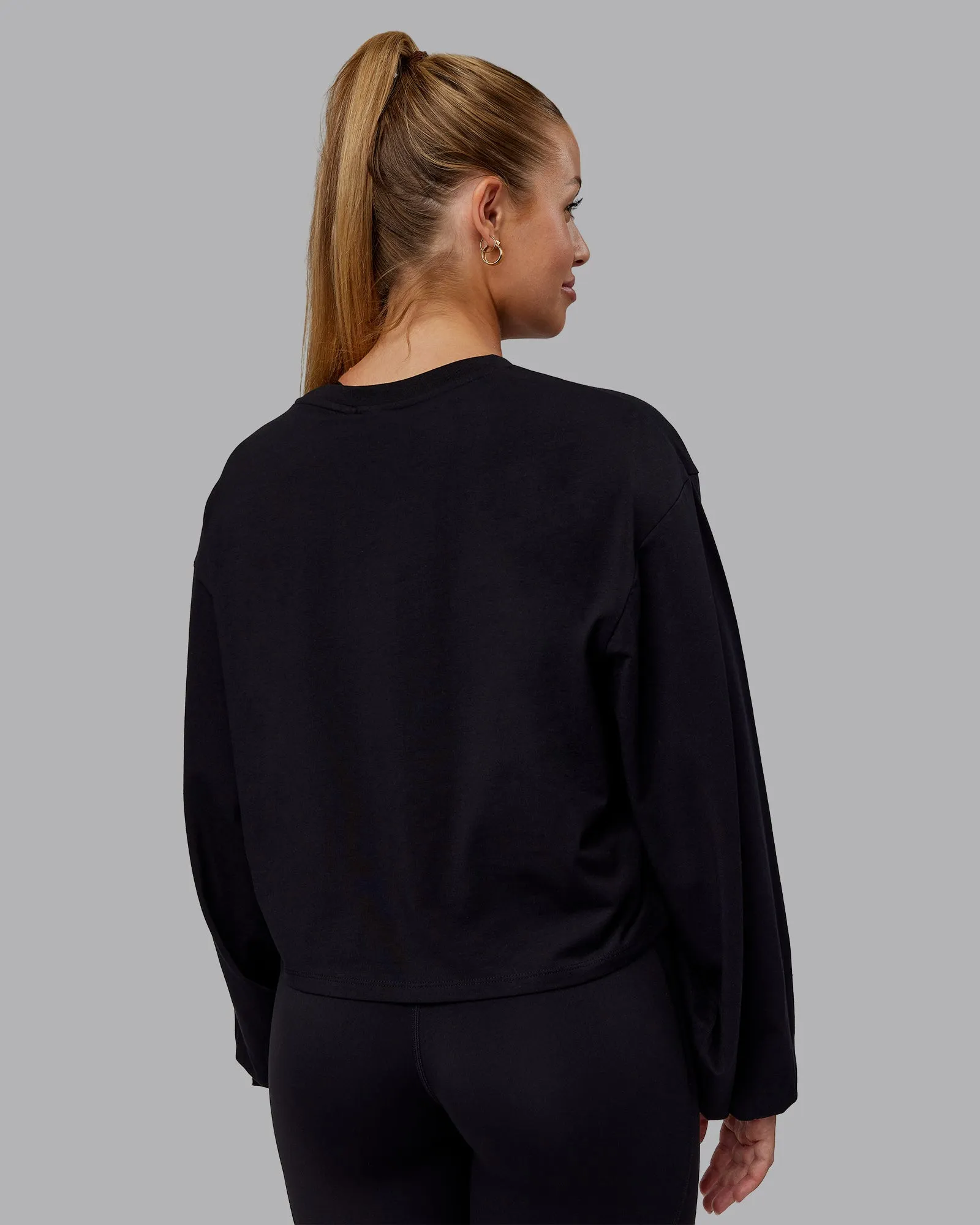 Go-To Balloon Sleeve FLXCotton Tee - Black sold by LSKD product image thumbnail 4