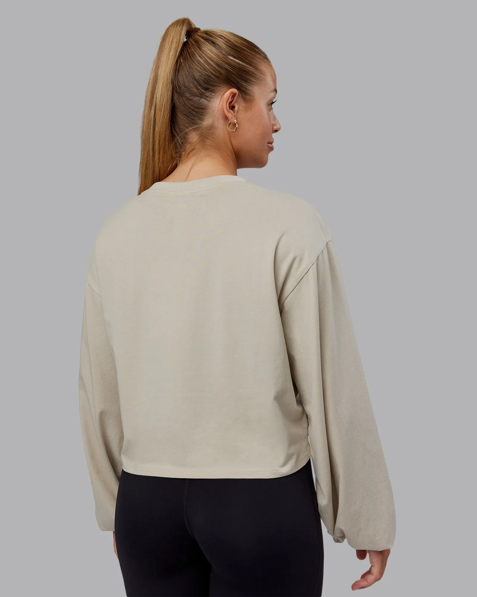 Go-To Balloon Sleeve FLXCotton Tee - Shale Beige sold by LSKD product image thumbnail 4