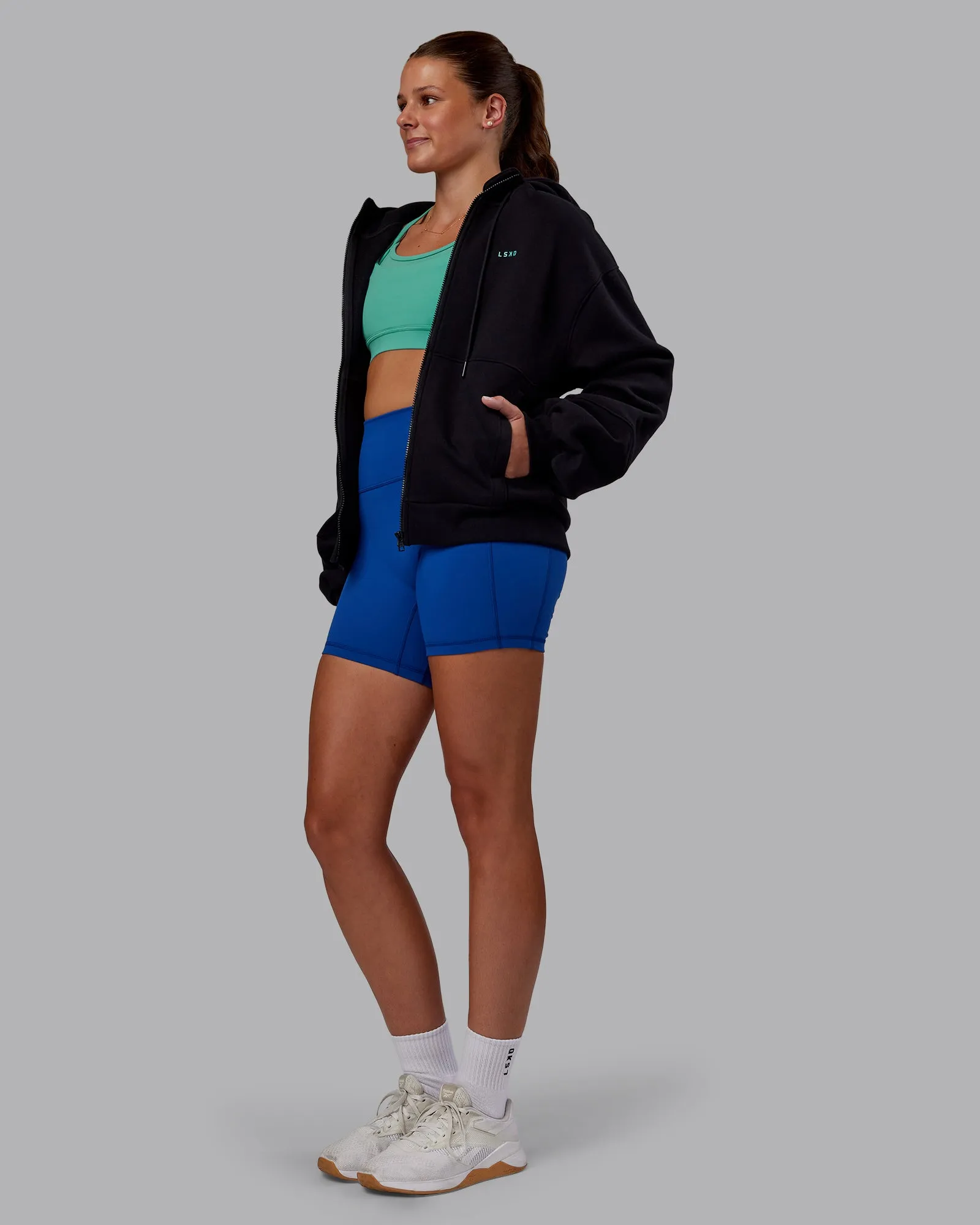 Love The Process Zip Through Hoodie - Black sold by LSKD product image thumbnail 5