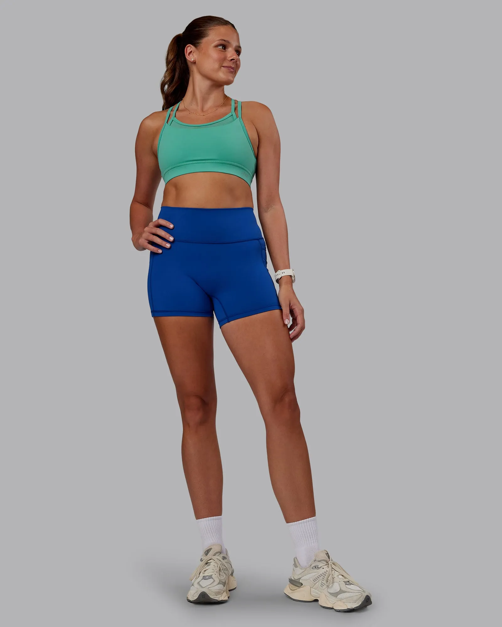 Genesis Layered Sports Bra - Agate Green sold by LSKD product image thumbnail 3