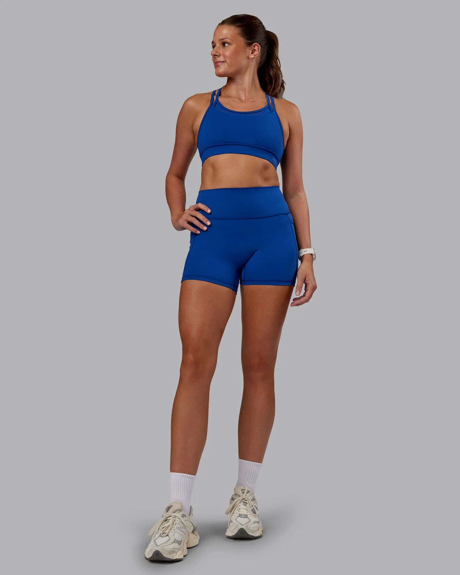 Genesis Layered Sports Bra - Blue Quartz sold by LSKD product image thumbnail 5