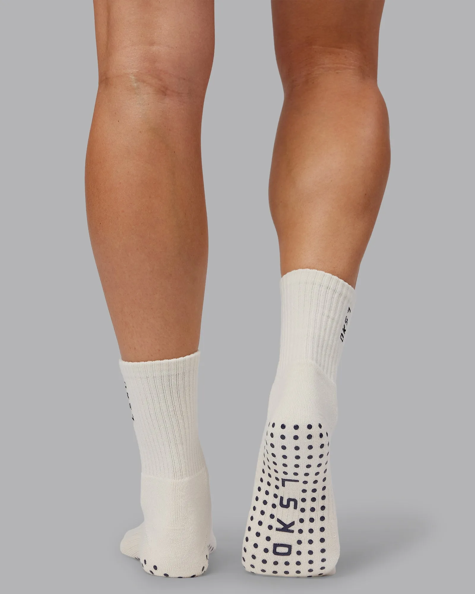 Signal Crew Pilates Grip Sock - Off White-Future Navy sold by LSKD product image thumbnail 2