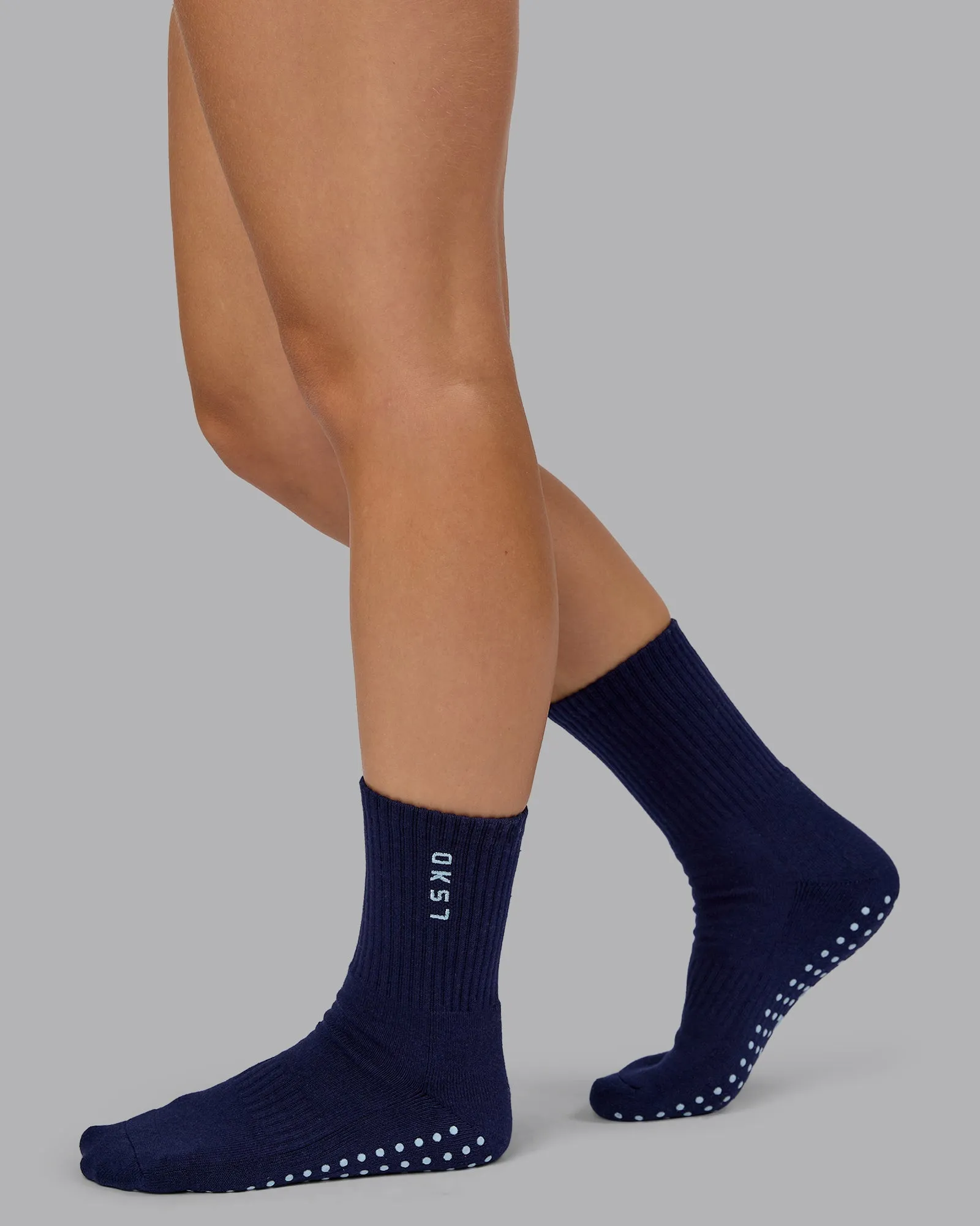 Signal Crew Pilates Grip Sock - Future Navy-Skyride sold by LSKD