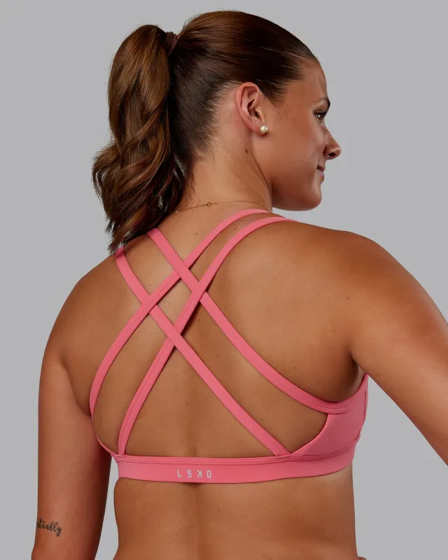 Velocity Sports Bra - Pink Lemonade sold by LSKD