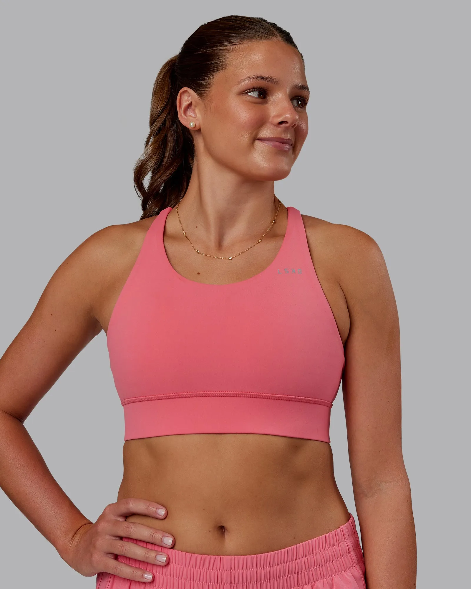 Accelerate Sports Bra - Pink Lemonade sold by LSKD