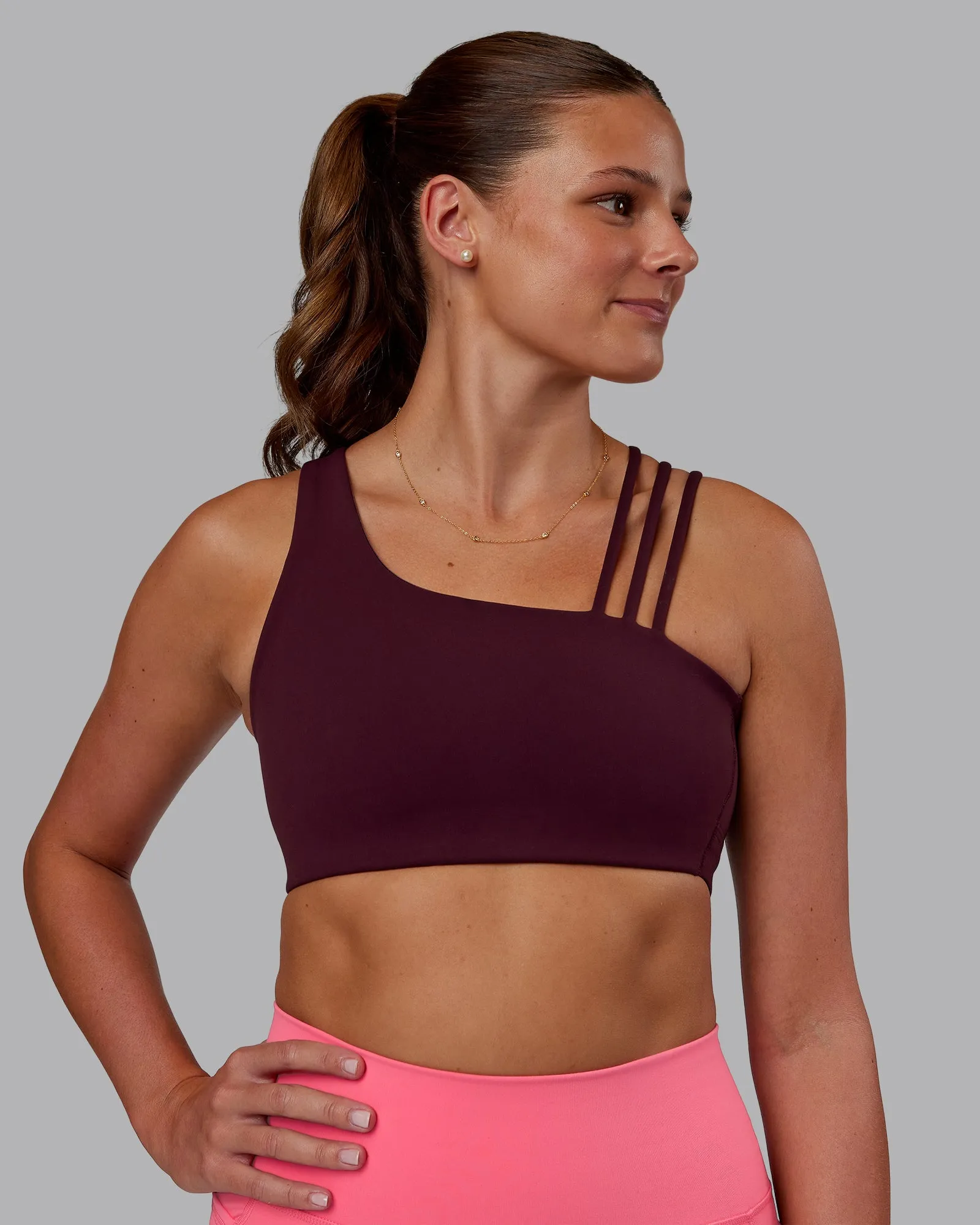 Galvanise Sports Bra 2.0 - Cherry Lacquer sold by LSKD