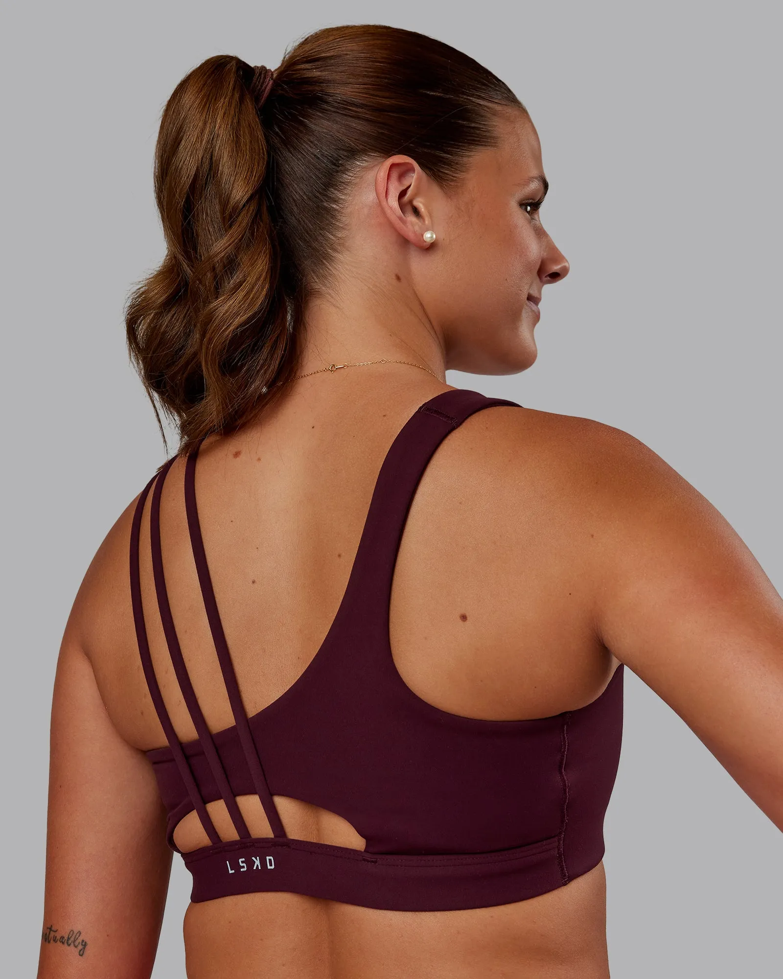 Galvanise Sports Bra 2.0 - Cherry Lacquer sold by LSKD product image thumbnail 2