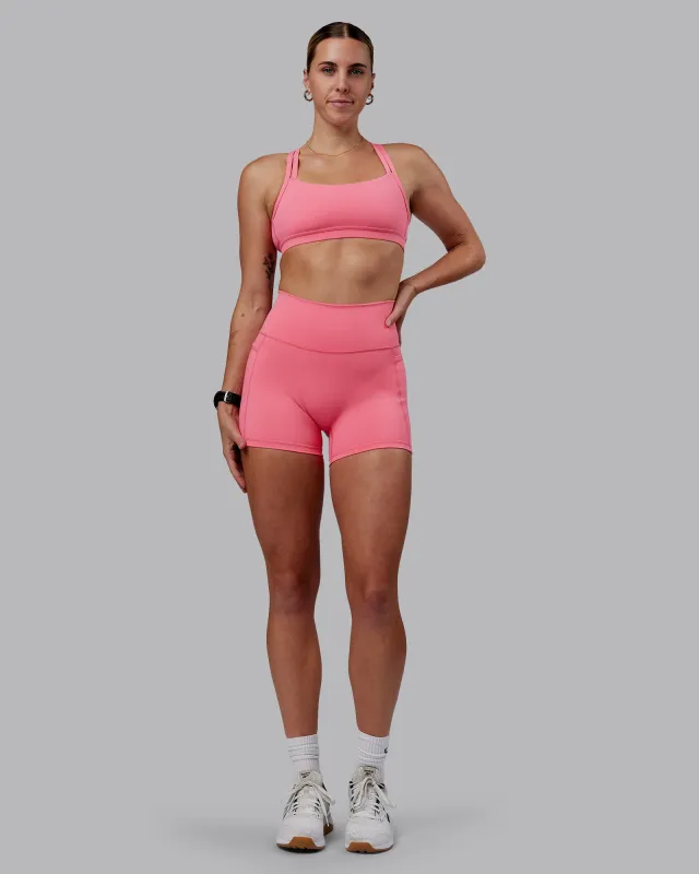 Fusion X-Short Tight With Pockets - Pink Lemonade sold by LSKD