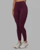 Fusion Full Length Tight With Pockets - Cherry Lacquer sold by LSKD