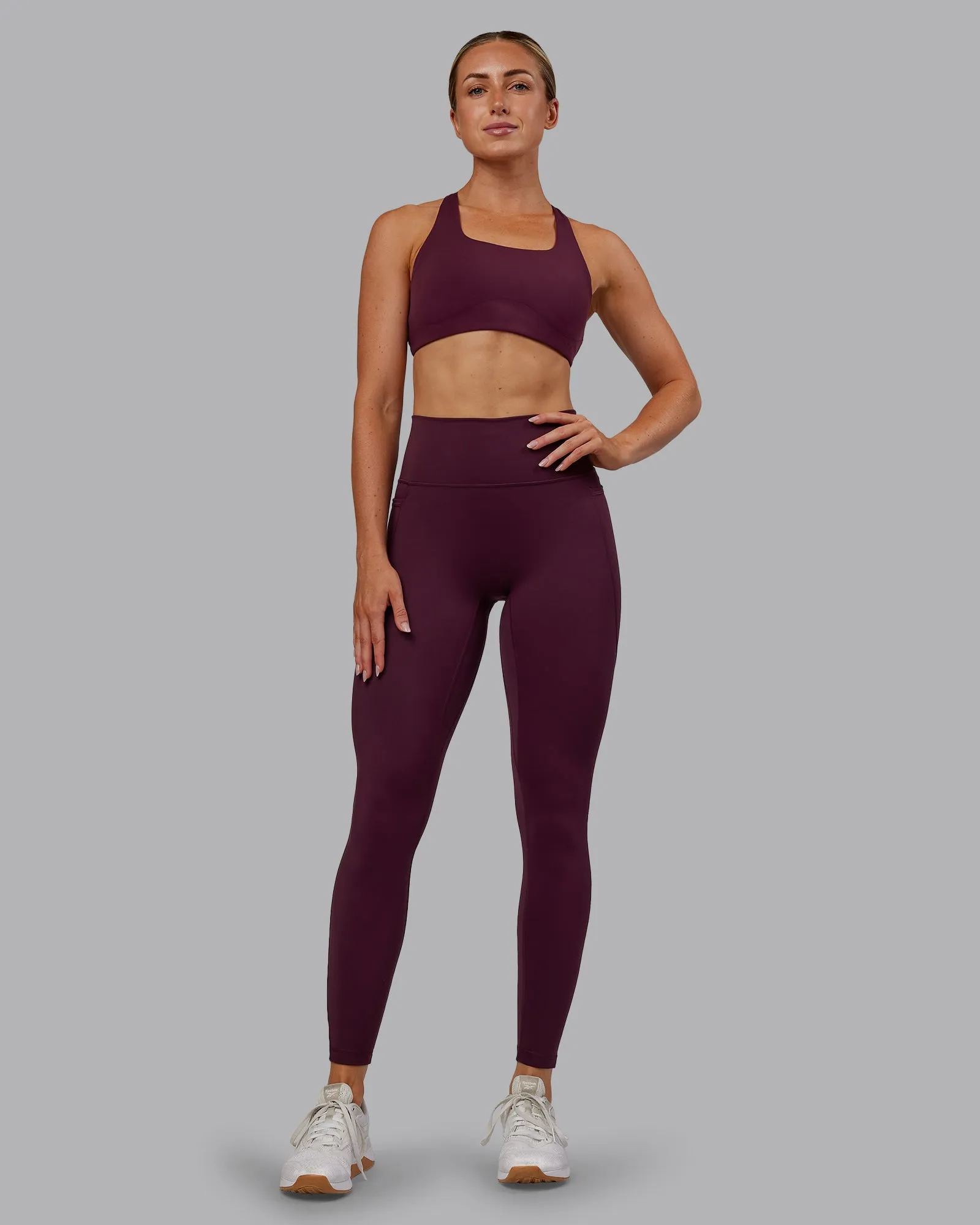 Fusion Full Length Tight With Pockets - Cherry Lacquer sold by LSKD product image thumbnail 4