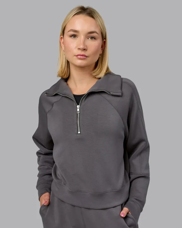 Elevate SoftTouch 1/2 Zip Sweater - Asphalt sold by LSKD