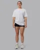 Kettlebell FLXCotton Oversized Tee - White-Black sold by LSKD