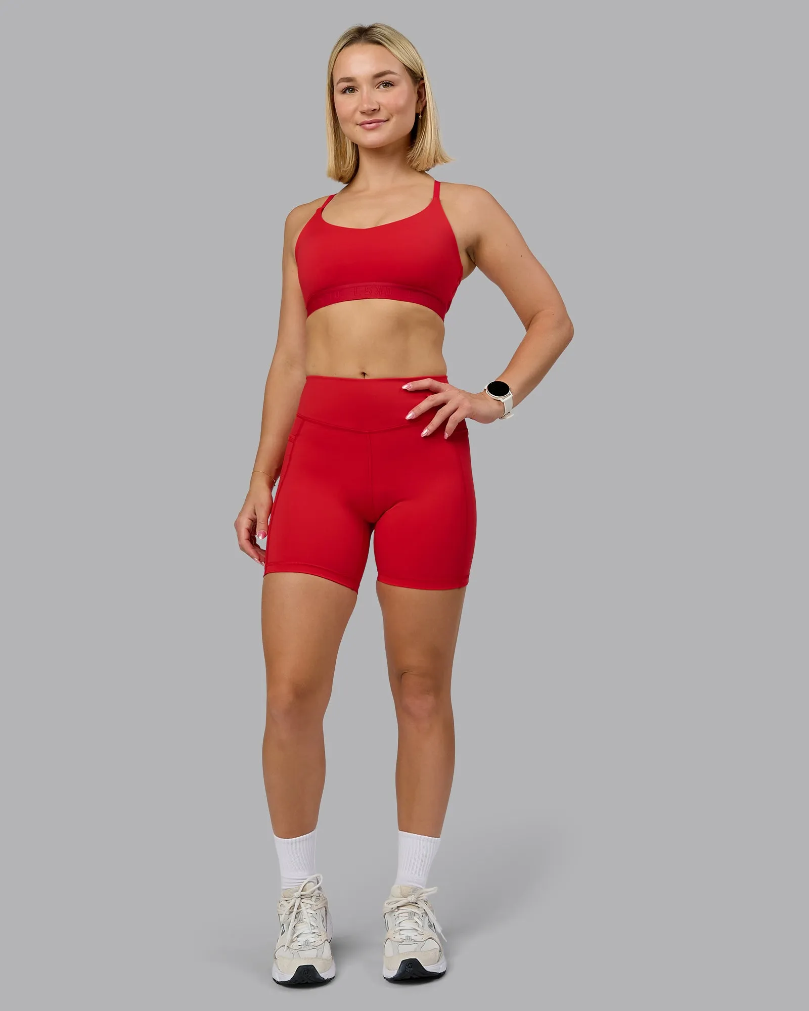 Elite Mid Short Legging - Flame sold by LSKD product image thumbnail 2