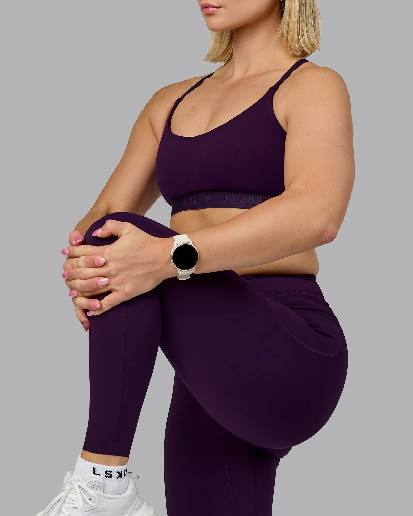 Elite Full Length Legging - Deep Purple sold by LSKD product image thumbnail 3