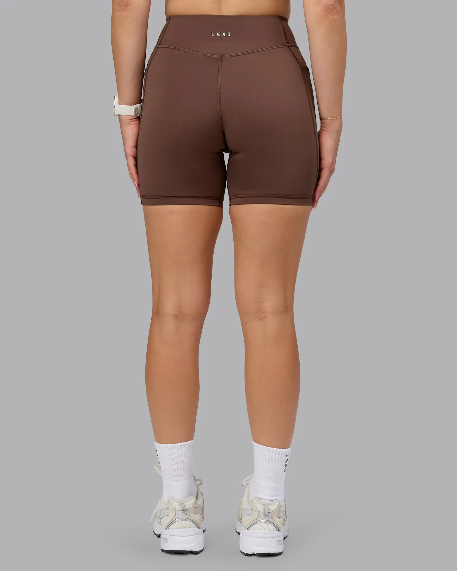 Elite Mid Short Legging - Chocolate Martini sold by LSKD product image thumbnail 4