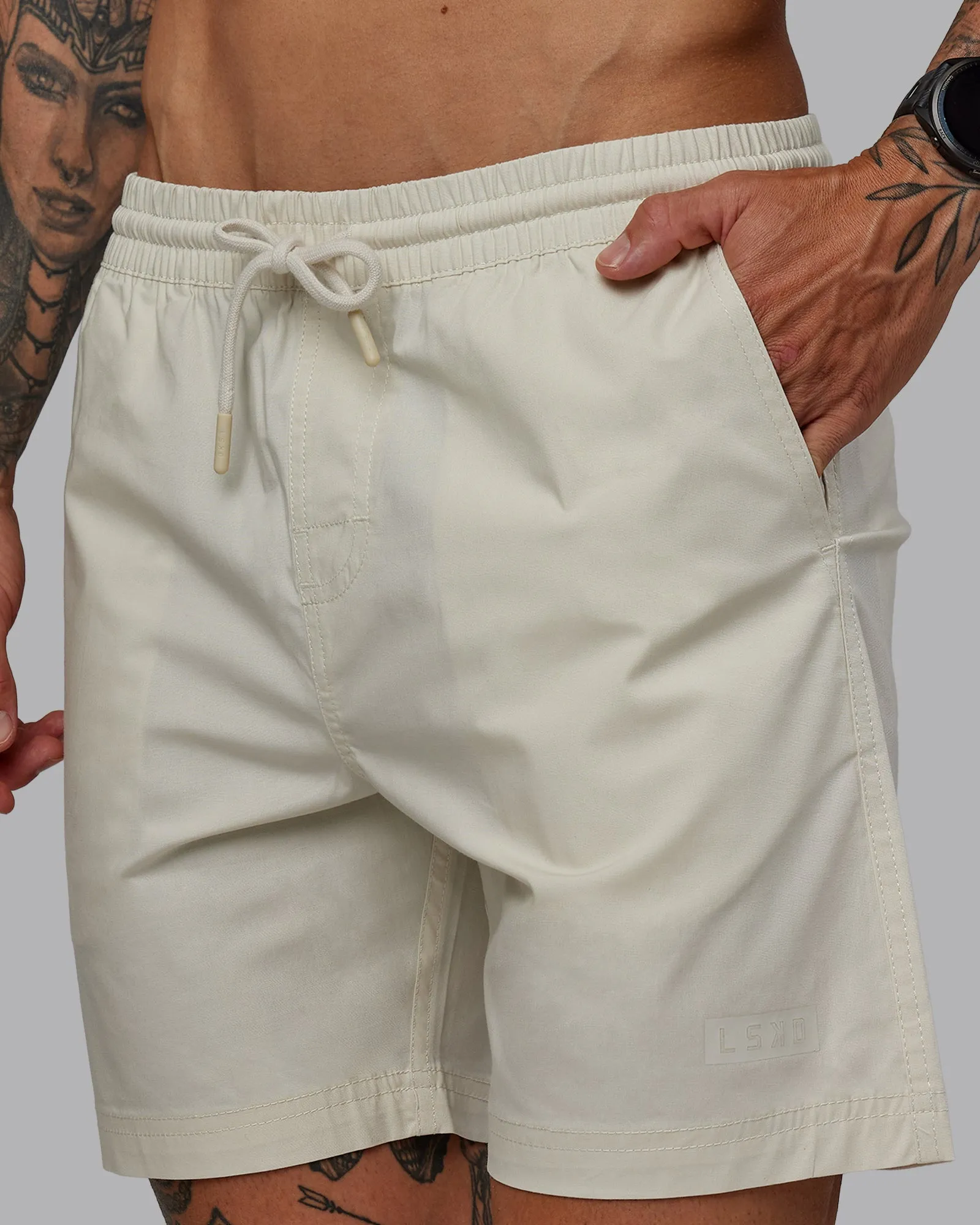 Daily 7" Short - Bone sold by LSKD