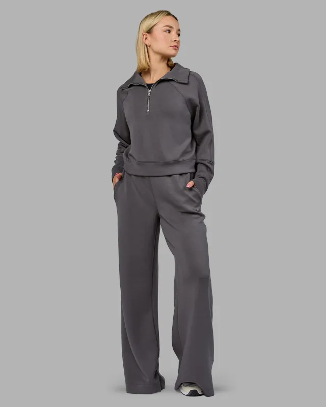 Elevate SoftTouch Wide Leg Pant - Asphalt sold by LSKD