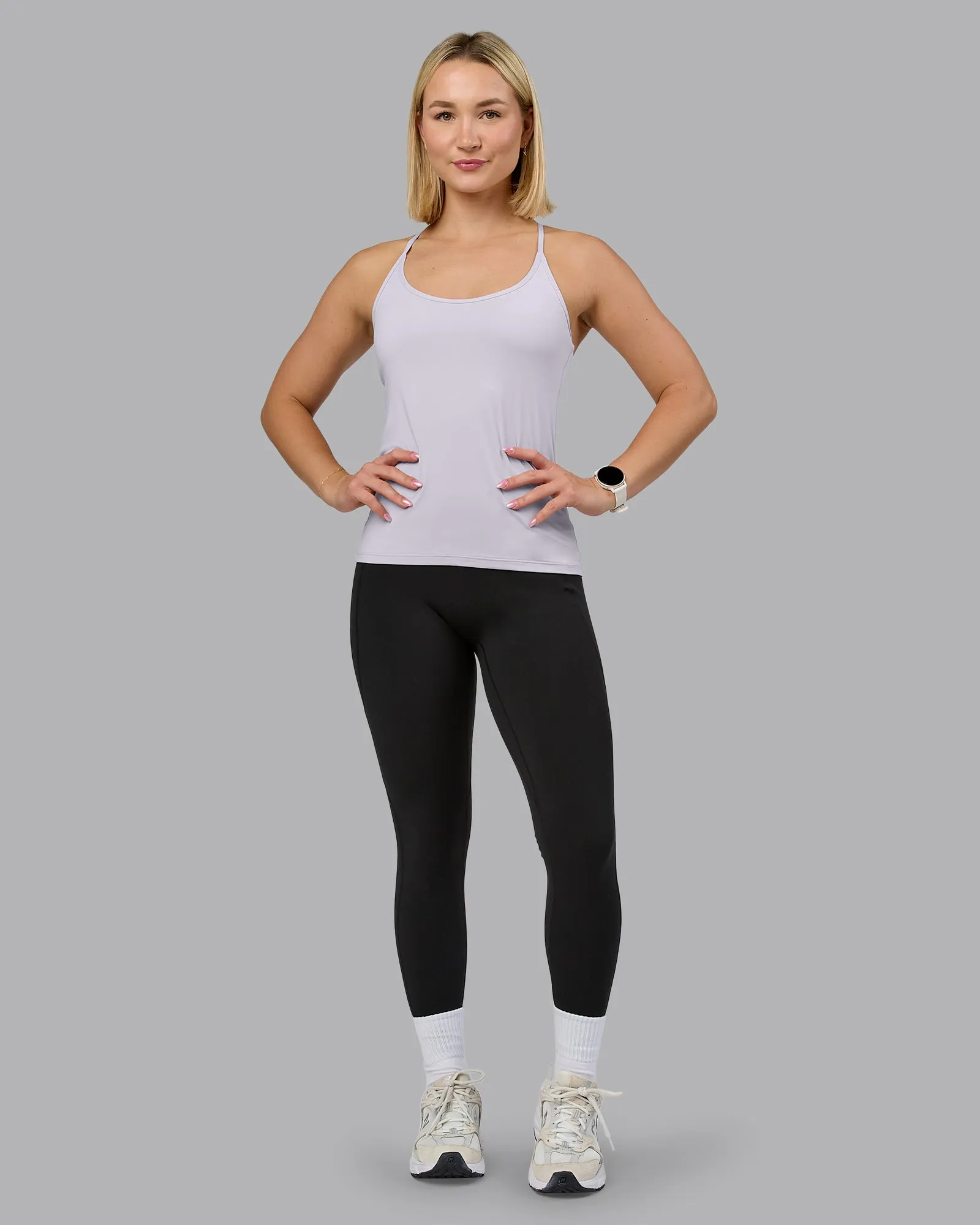 Transition CloudFLX Shelf Bra Tank - Soft Grey sold by LSKD