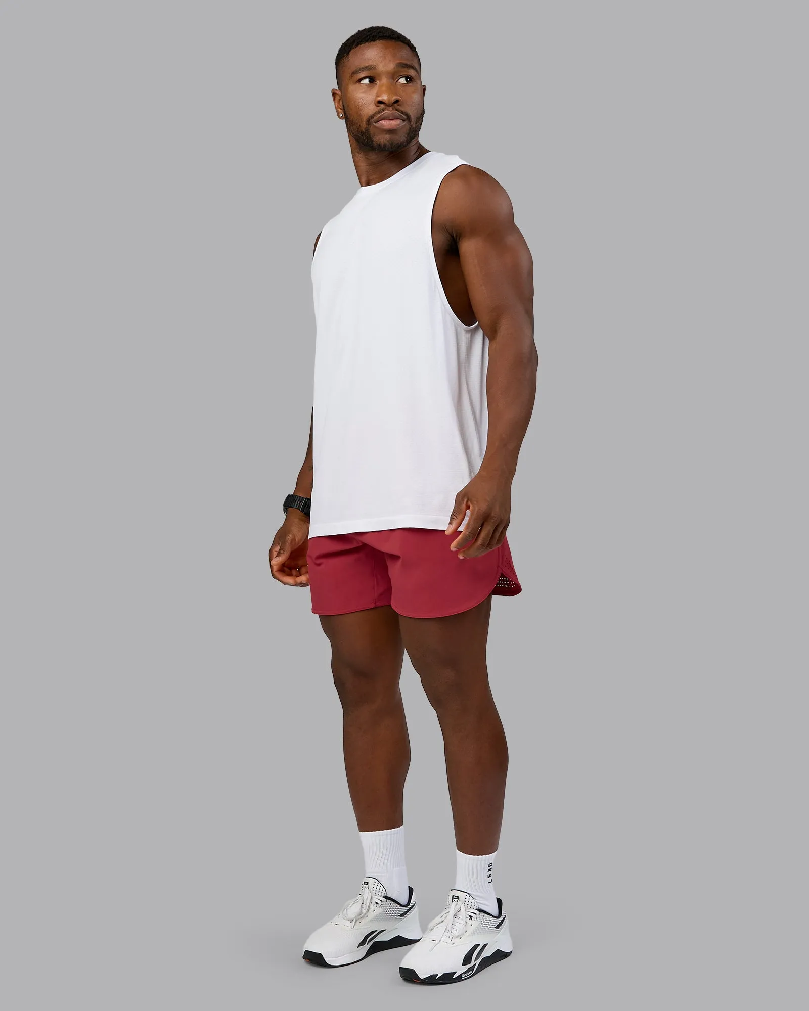 AeroFLX+ Seamless Muscle Tank - White/White sold by LSKD product image thumbnail 5
