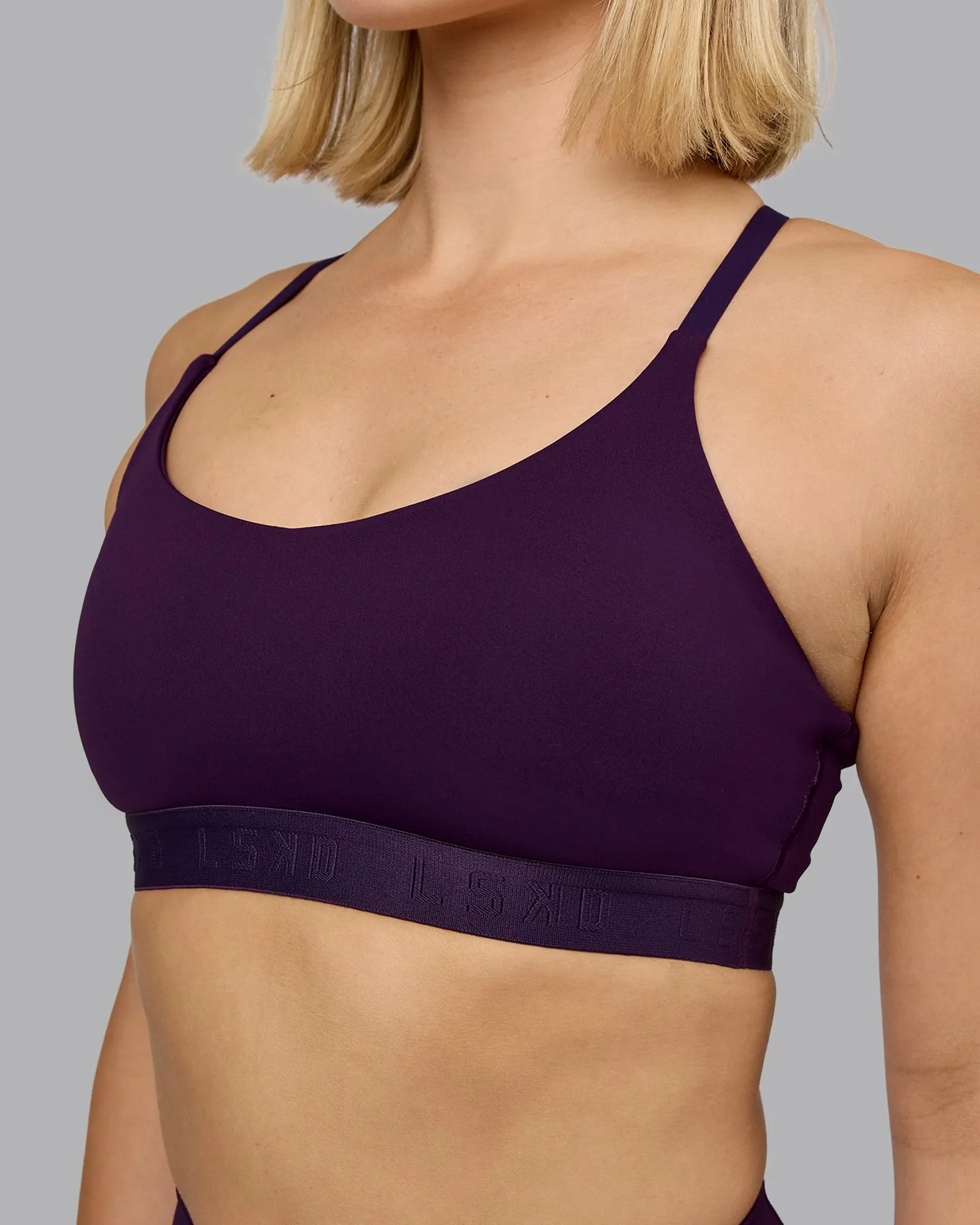 Define Sports Bra - Deep Purple sold by LSKD product image thumbnail 4