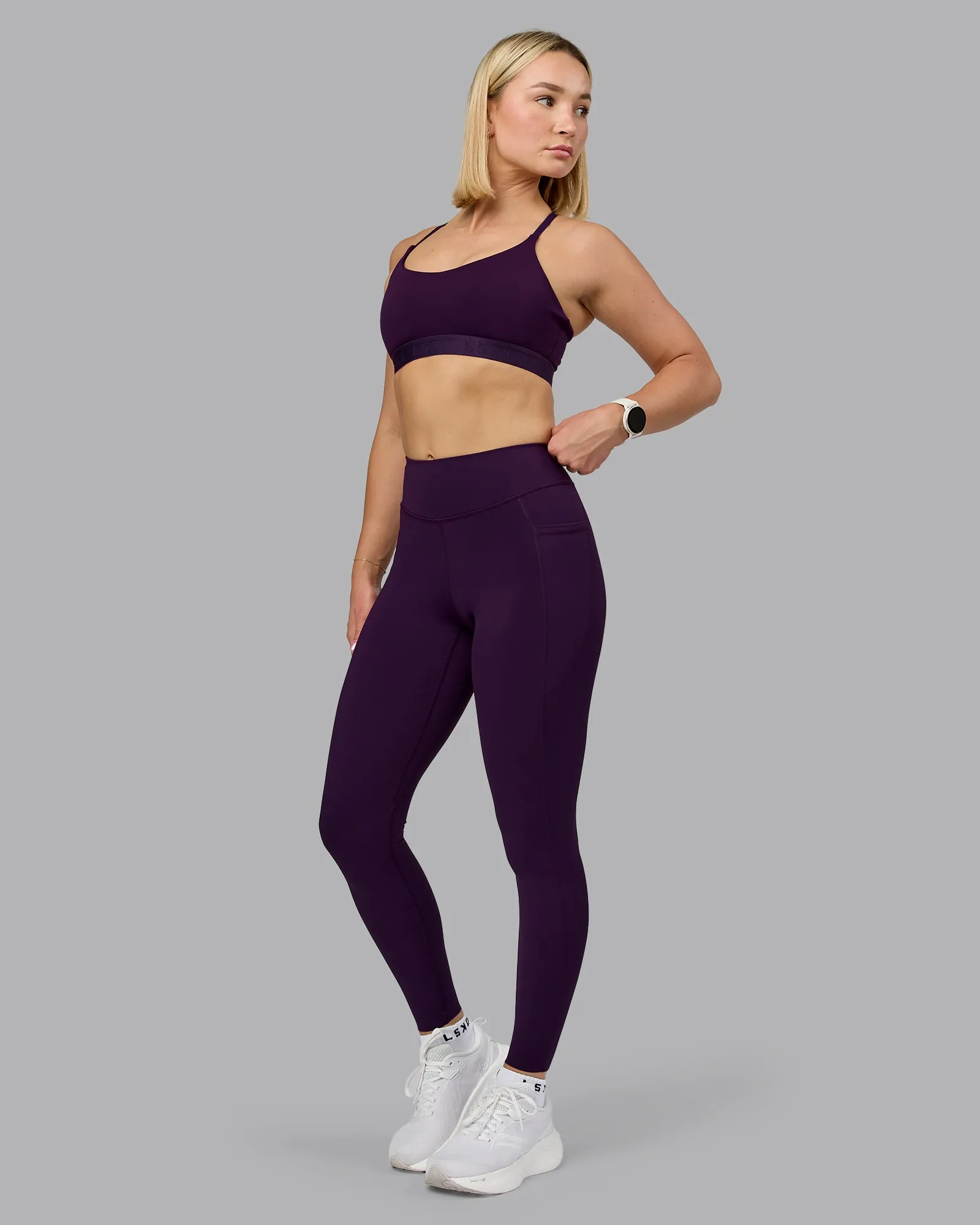 Define Sports Bra - Deep Purple sold by LSKD product image thumbnail 5
