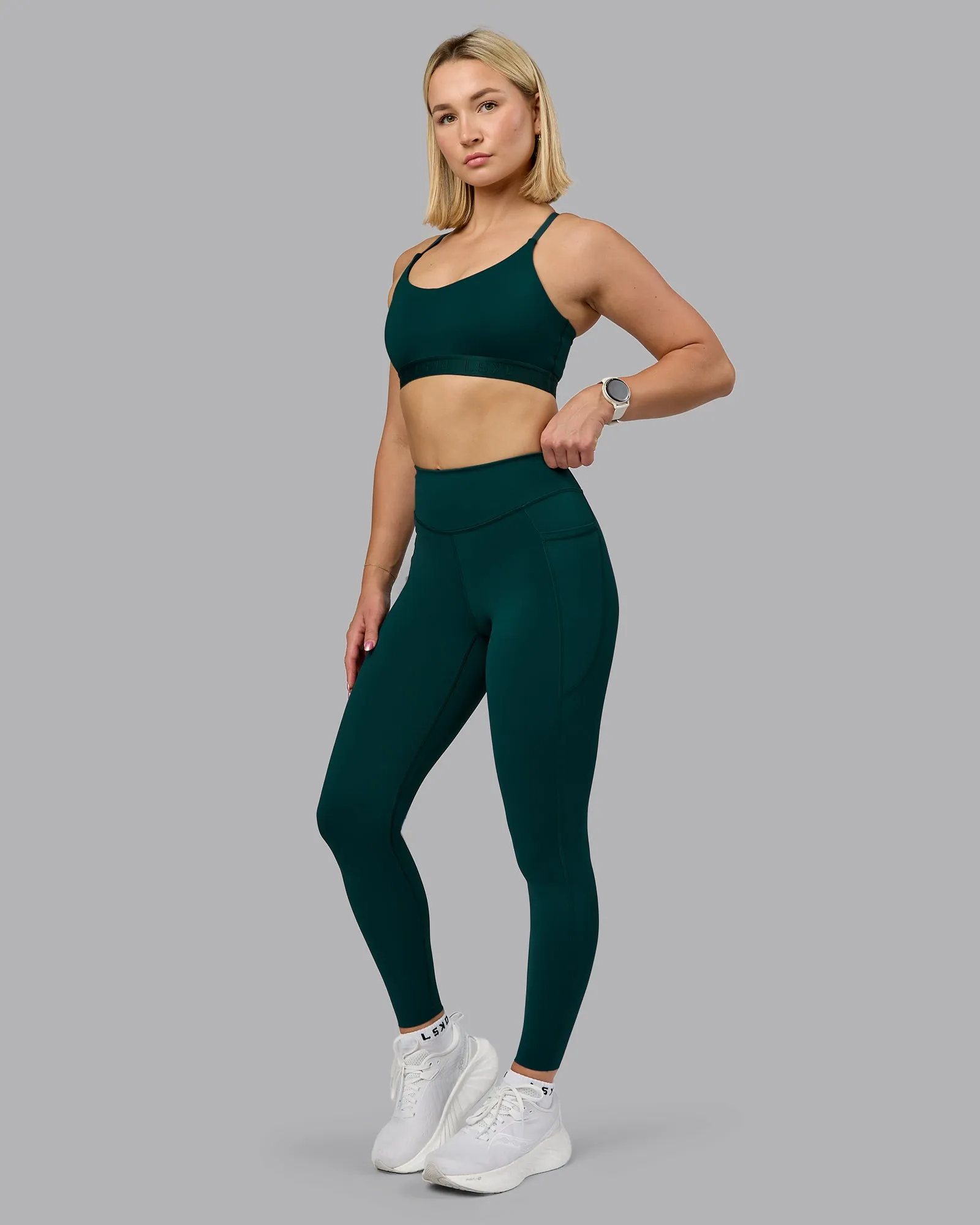 Define Sports Bra - Dark Moss sold by LSKD product image thumbnail 5