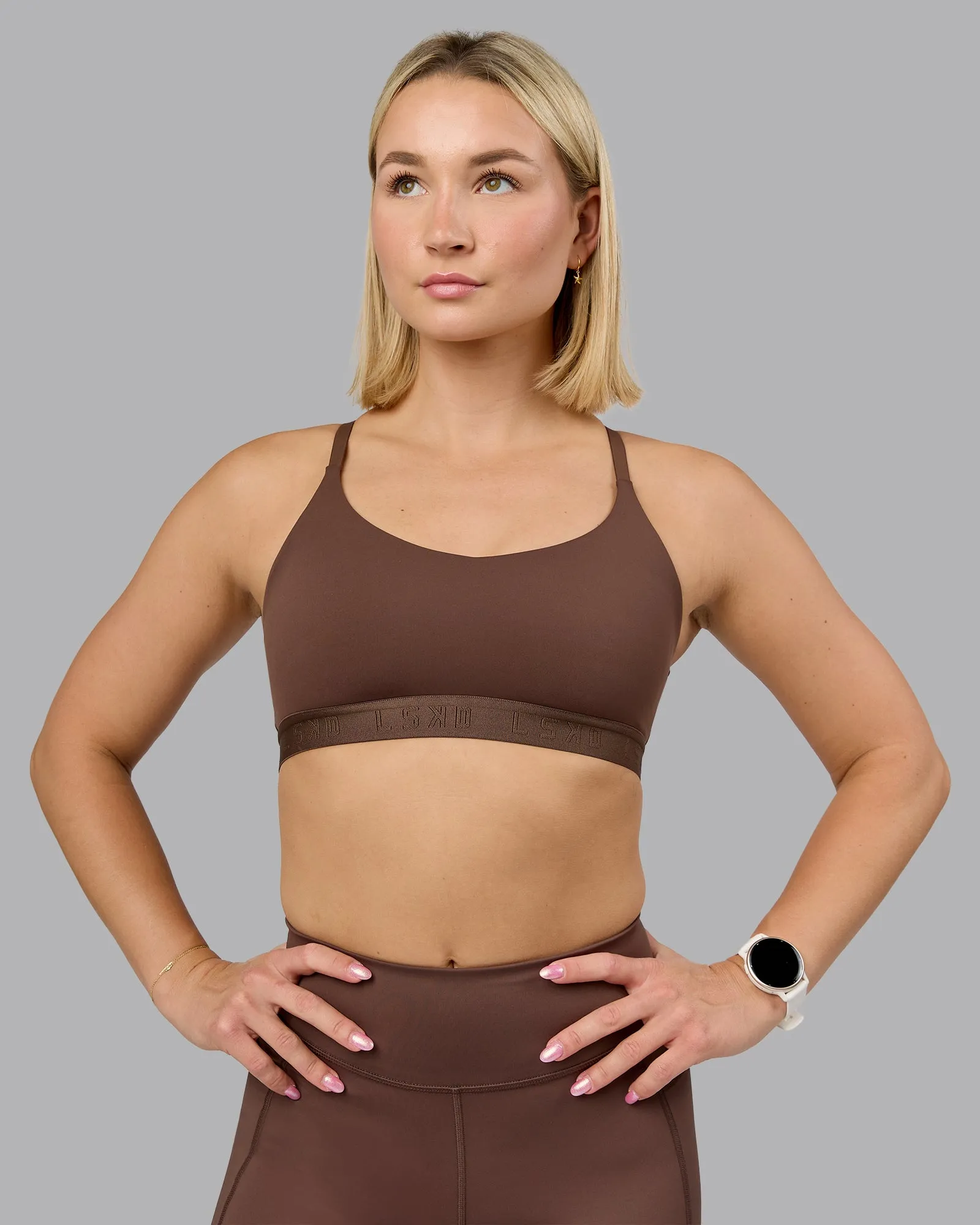 Define Sports Bra - Chocolate Martini sold by LSKD