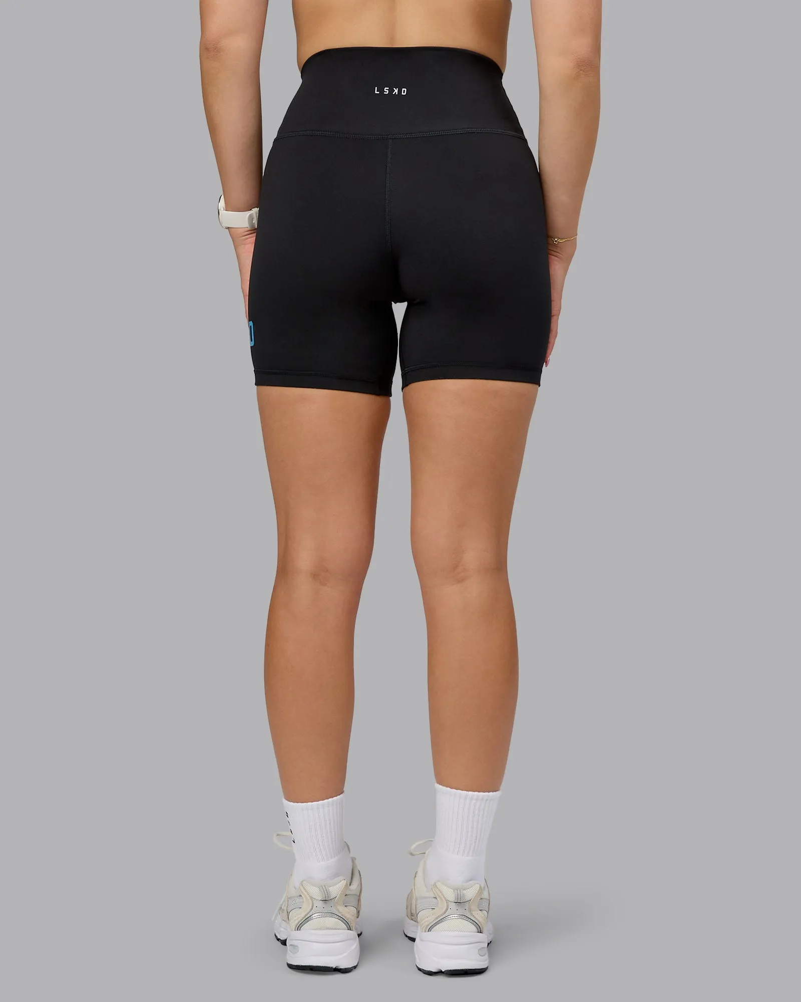 Fusion Logo Mid Short - Black-Azure Blue sold by LSKD product image thumbnail 3