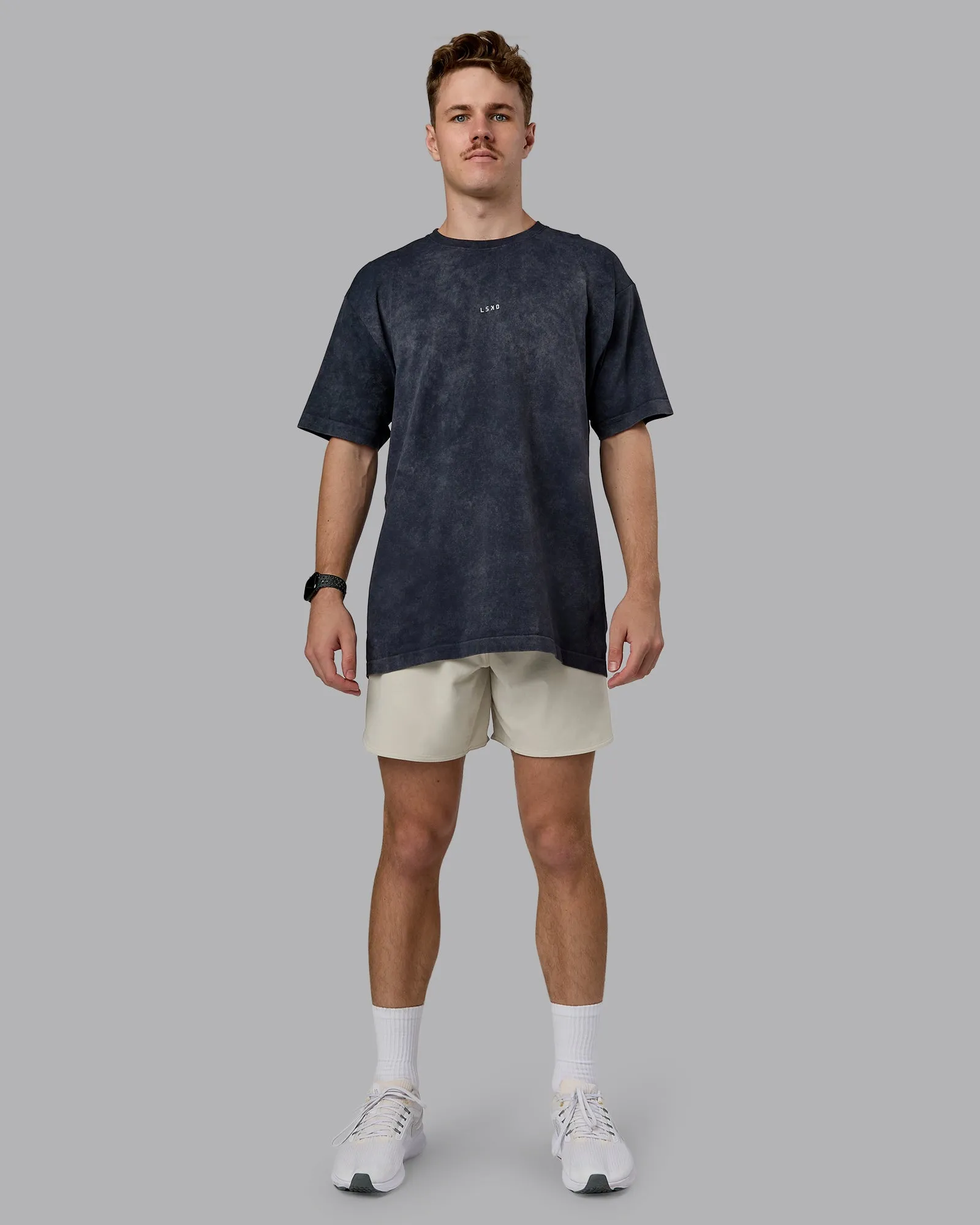 Power Oversized Tee - Pirate Black Washed sold by LSKD