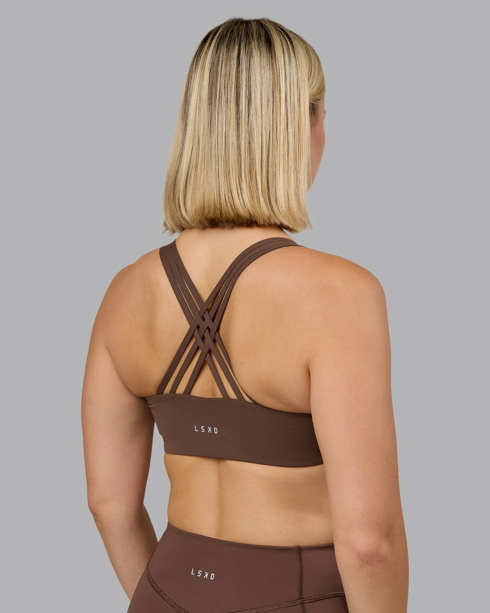 Push The Limit Sports Bra - Chocolate Martini sold by LSKD product image thumbnail 2
