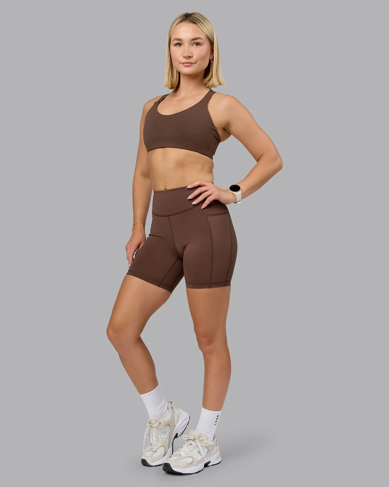 Push The Limit Sports Bra - Chocolate Martini sold by LSKD product image thumbnail 4
