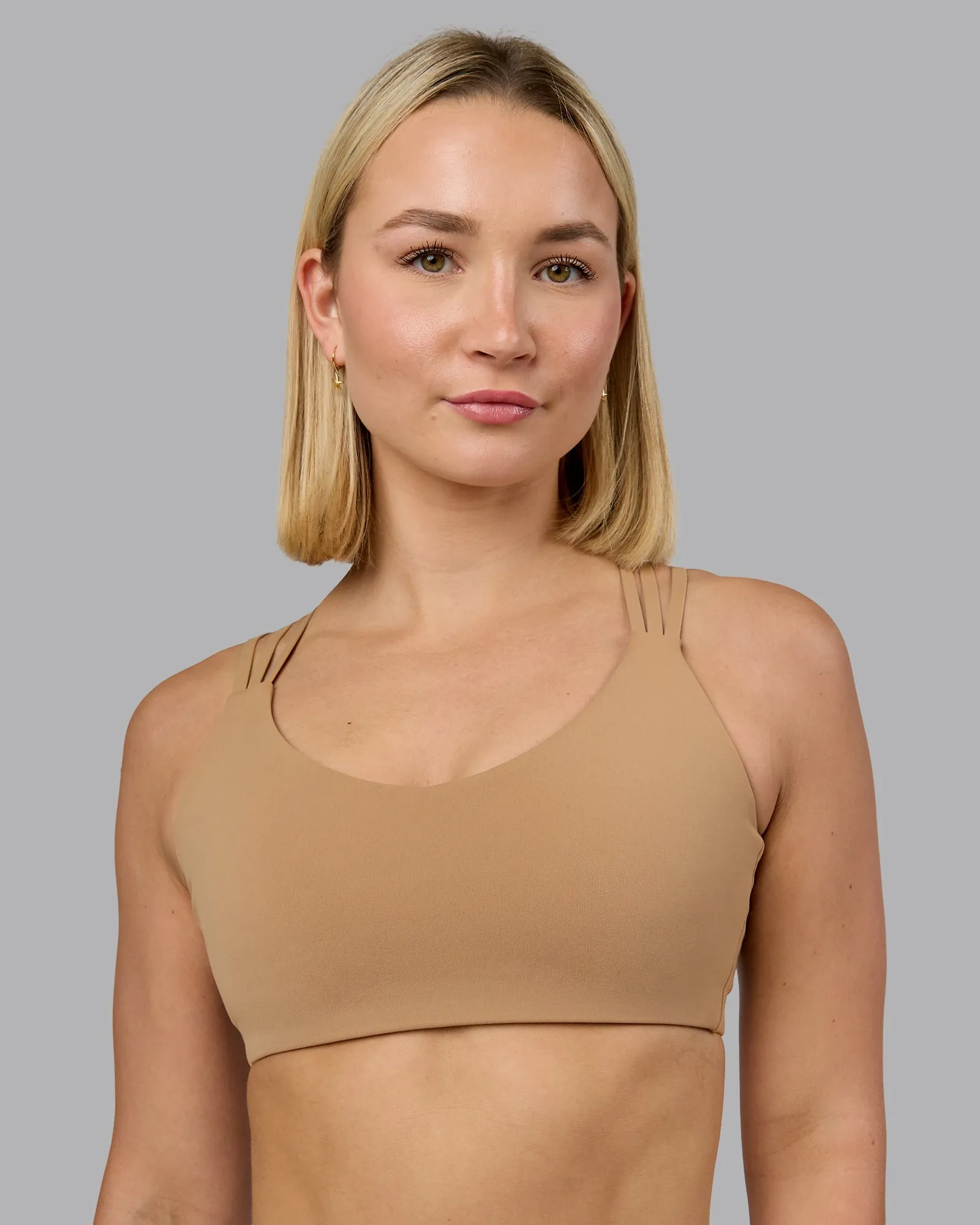 Push The Limit Sports Bra - Light Taupe sold by LSKD