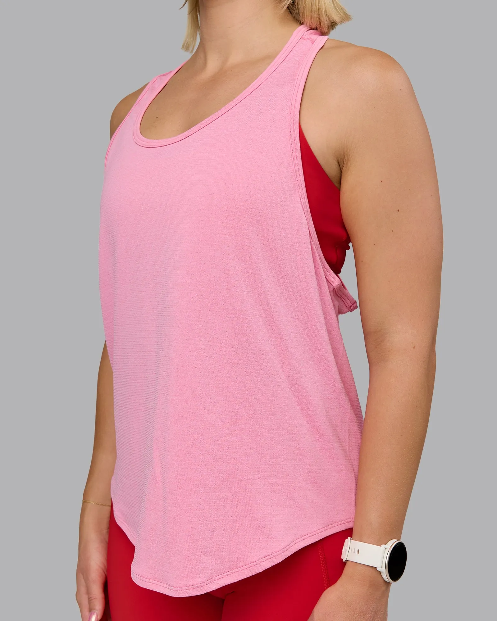 AeroFLX+ Drop Armhole Seamless Tank - Candy Pink/Candy Pink sold by LSKD product image thumbnail 4