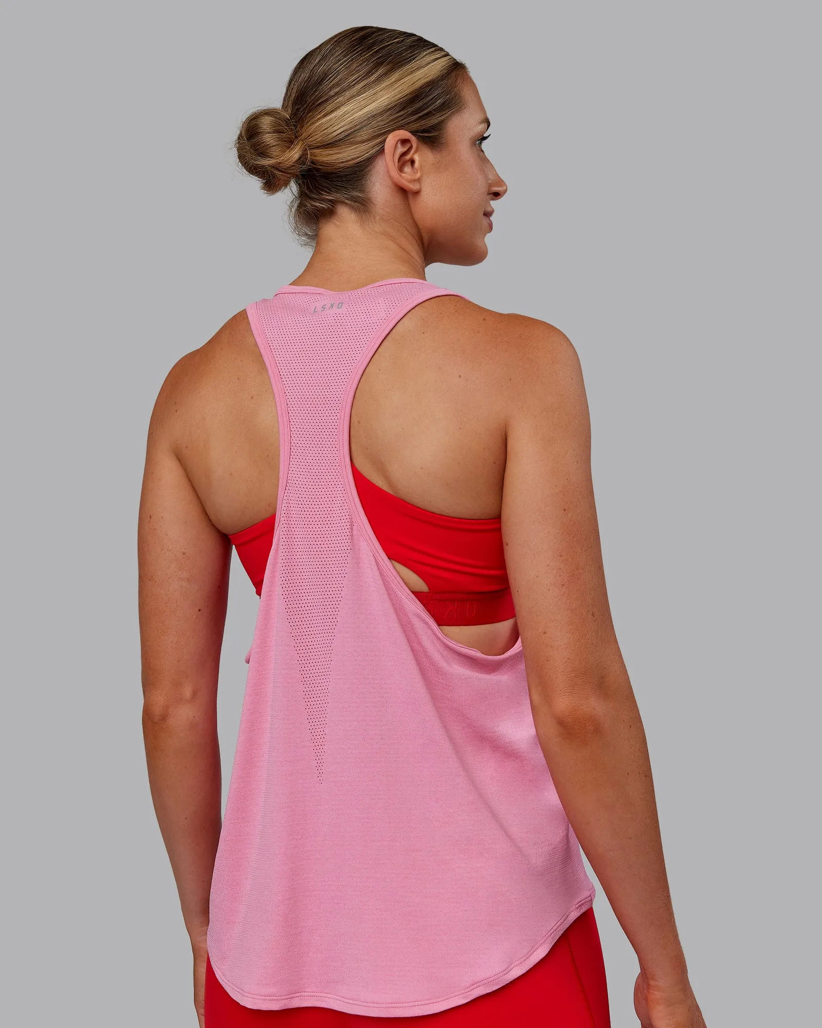 AeroFLX+ Drop Armhole Seamless Tank - Candy Pink/Candy Pink sold by LSKD product image thumbnail 5