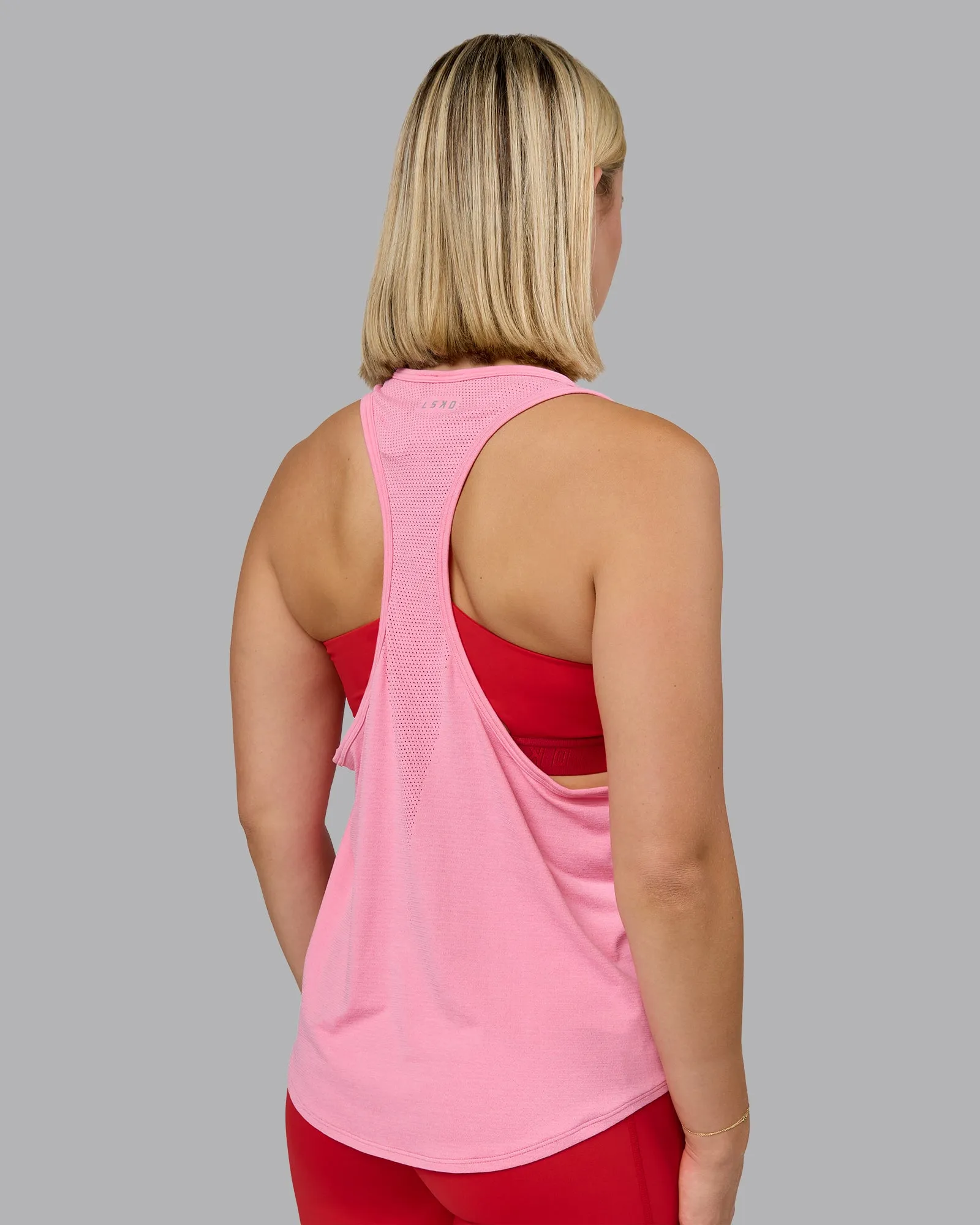 AeroFLX+ Drop Armhole Seamless Tank - Candy Pink/Candy Pink sold by LSKD product image thumbnail 2