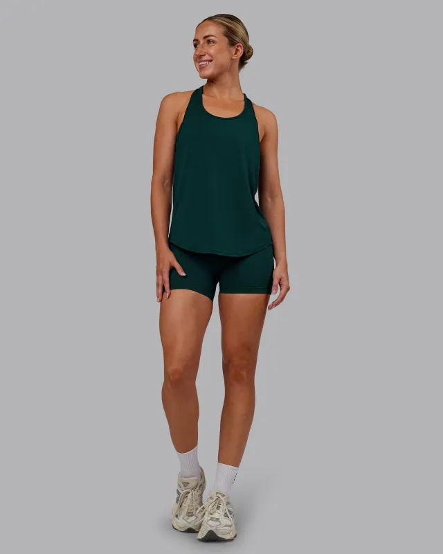 AeroFLX+ Drop Armhole Seamless Tank - Dark Moss/Dark Moss sold by LSKD