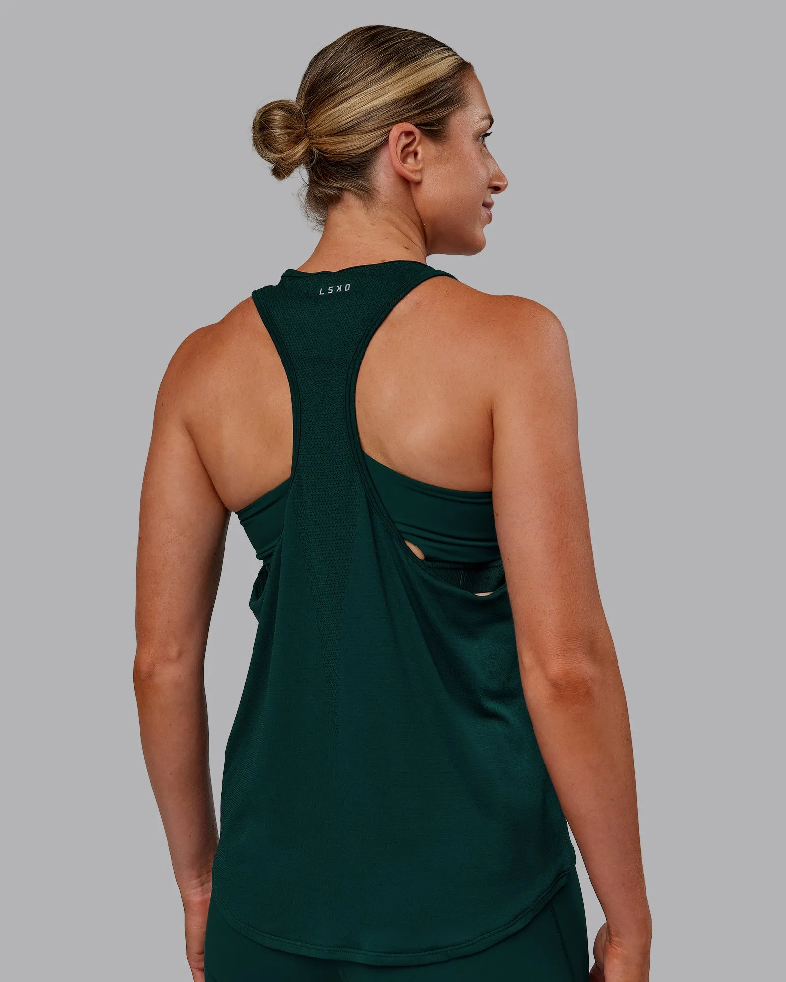 AeroFLX+ Drop Armhole Seamless Tank - Dark Moss/Dark Moss sold by LSKD product image thumbnail 2