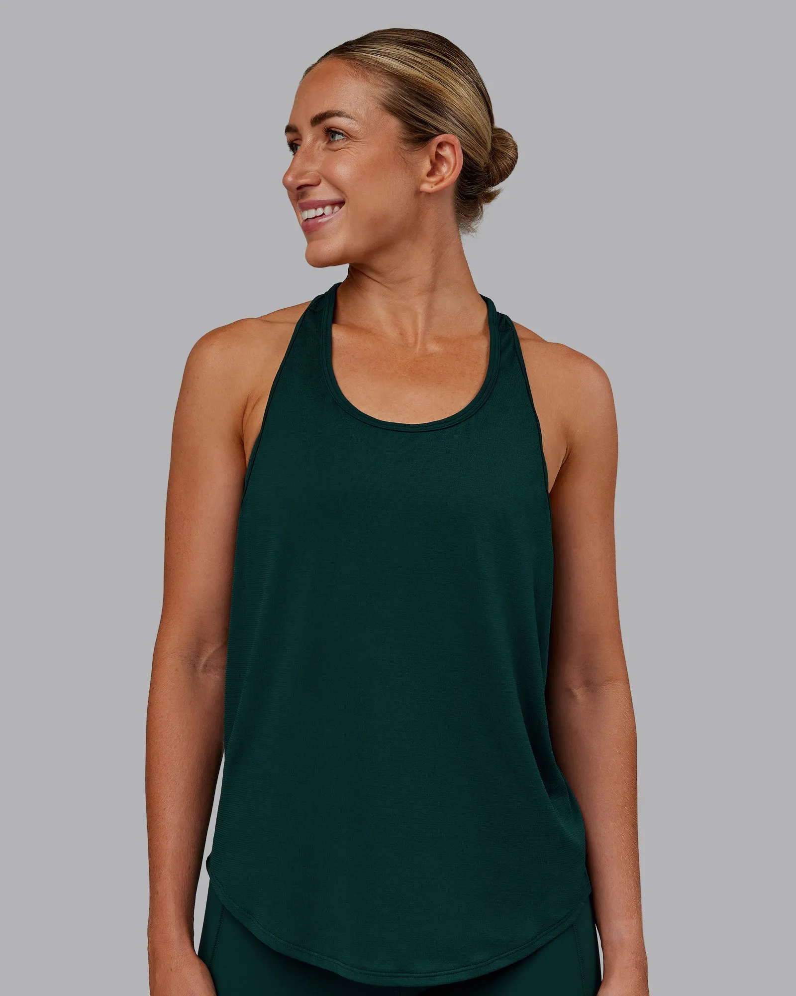 AeroFLX+ Drop Armhole Seamless Tank - Dark Moss/Dark Moss sold by LSKD product image thumbnail 4
