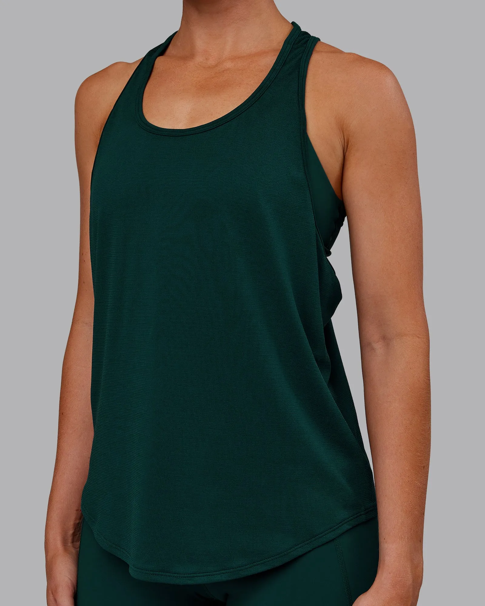AeroFLX+ Drop Armhole Seamless Tank - Dark Moss/Dark Moss sold by LSKD product image thumbnail 5