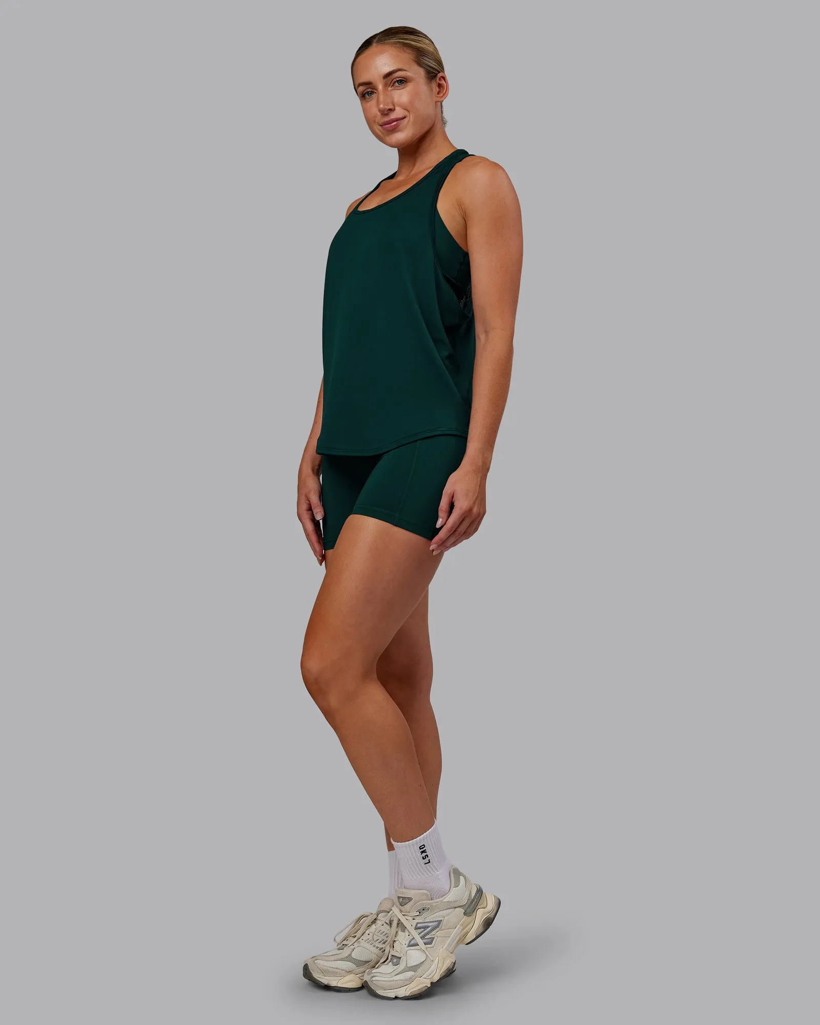 AeroFLX+ Drop Armhole Seamless Tank - Dark Moss/Dark Moss sold by LSKD product image thumbnail 3