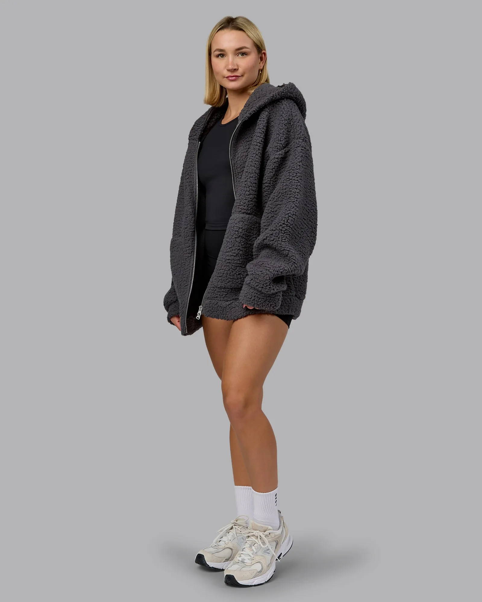 Sherpa Oversized Jacket - Dark Storm sold by LSKD product image thumbnail 5