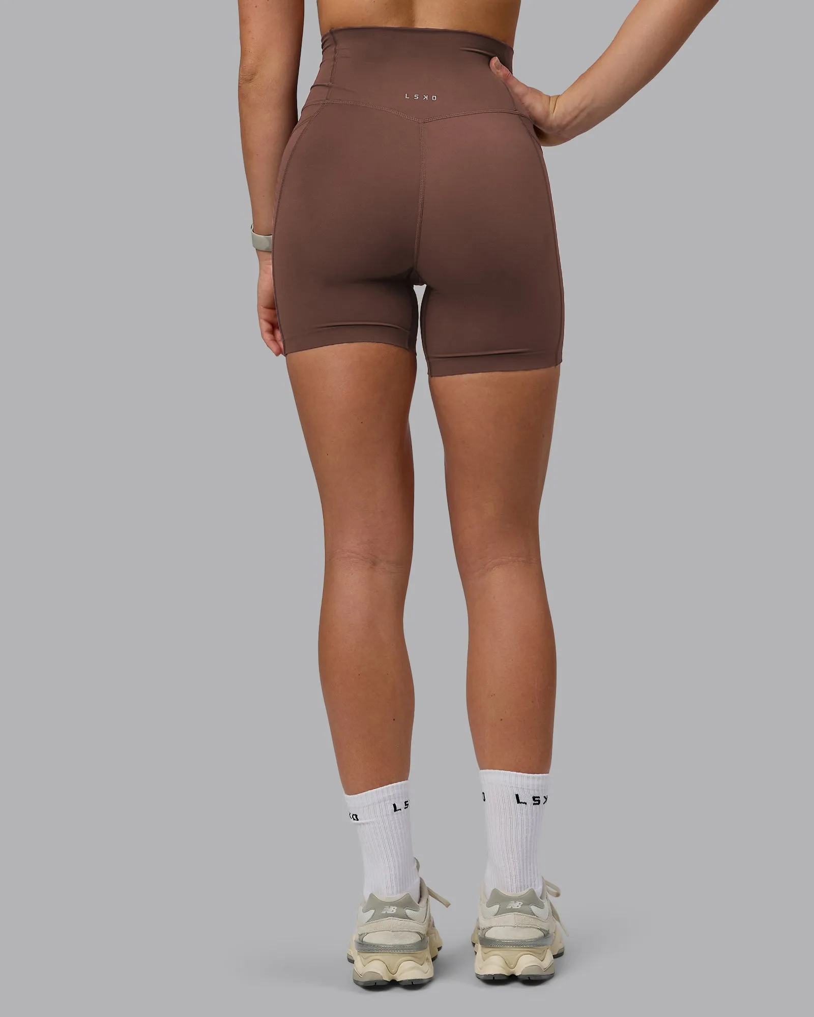Elixir Mid Short Tight With Pockets - Chocolate Martini sold by LSKD product image thumbnail 4
