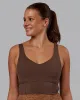 Function Longline Sports Bra - Chocolate Martini sold by LSKD