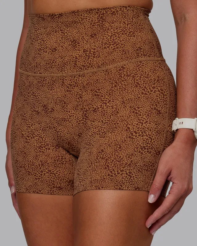 Elixir X-Short Tight - Caramel Agile Print sold by LSKD