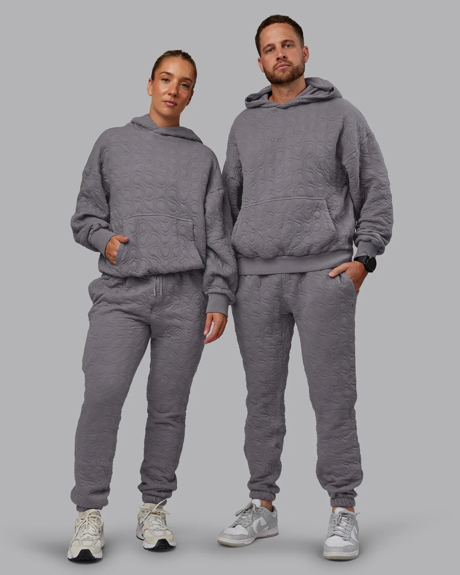 MVP Quilted Track Pant - Storm Front-Geometric sold by LSKD product image thumbnail 2