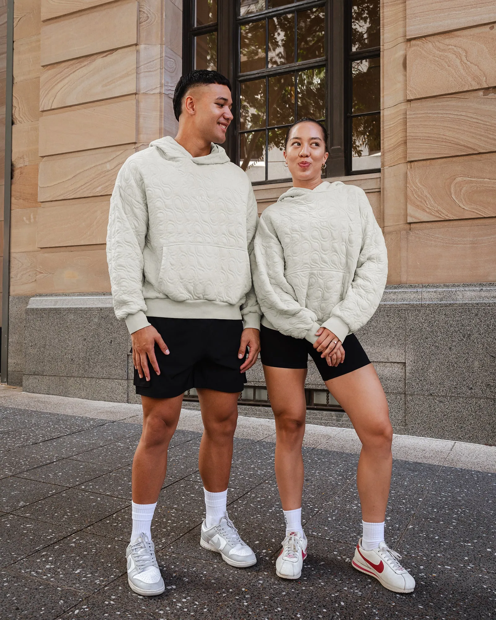 MVP Quilted Oversized Hoodie - Digital Mist-Geometric sold by LSKD product image thumbnail 2