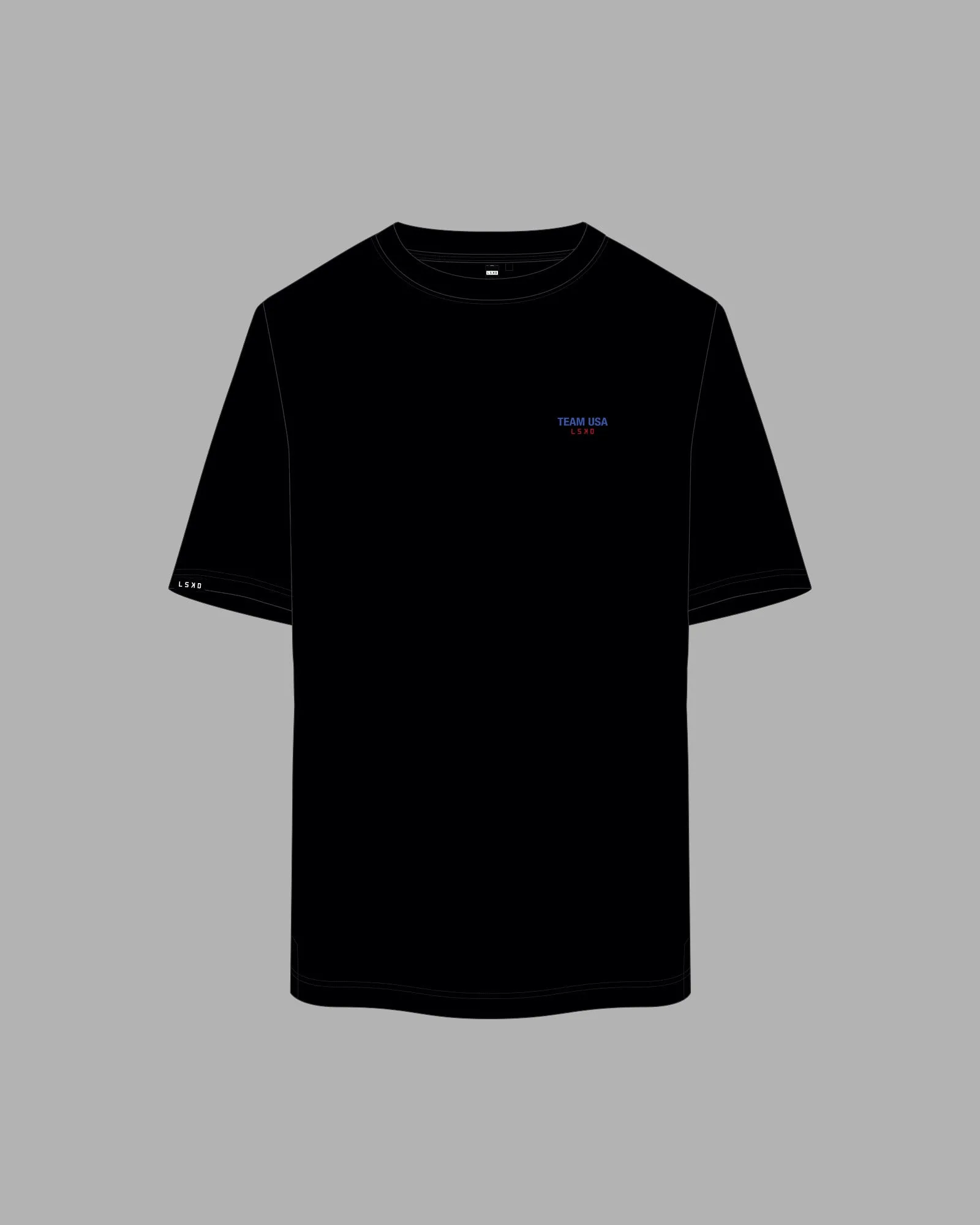 HWC USA Athletes 2025 Tee FLXCotton Oversize - Black sold by LSKD product image thumbnail 3