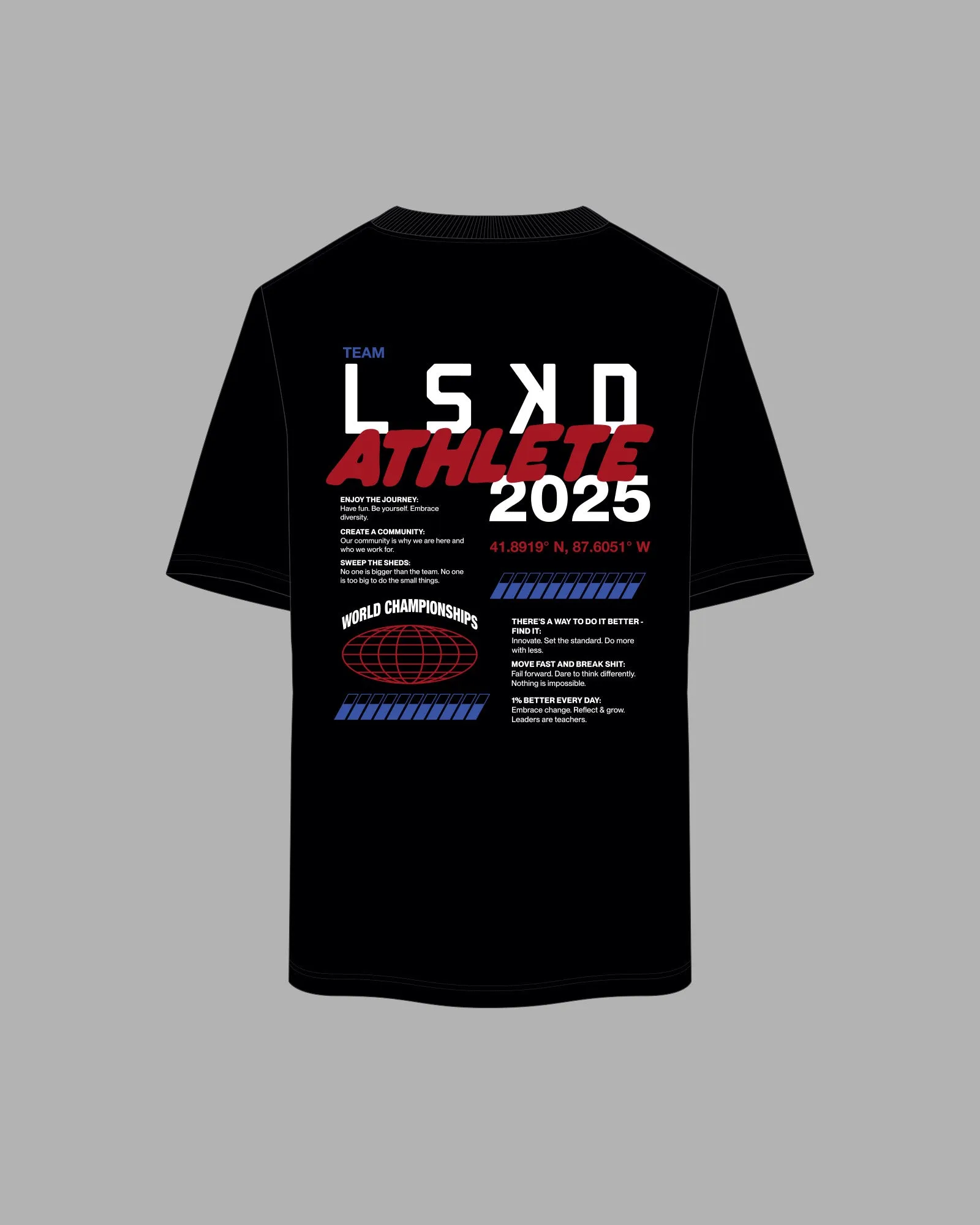 HWC USA Athletes 2025 Tee FLXCotton Oversize - Black sold by LSKD product image thumbnail 2