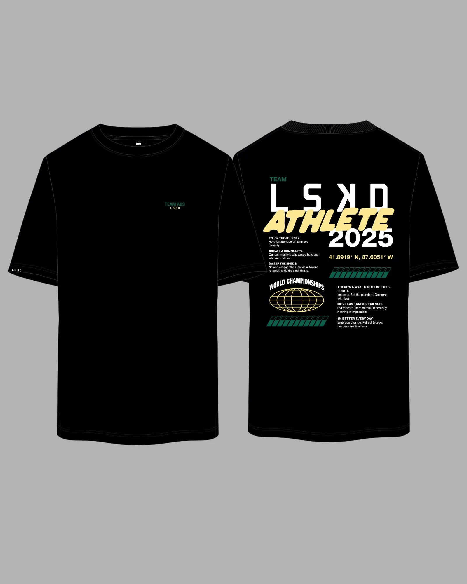 HWC AUS Athletes 2025 Tee FLXCotton Oversize - Black sold by LSKD