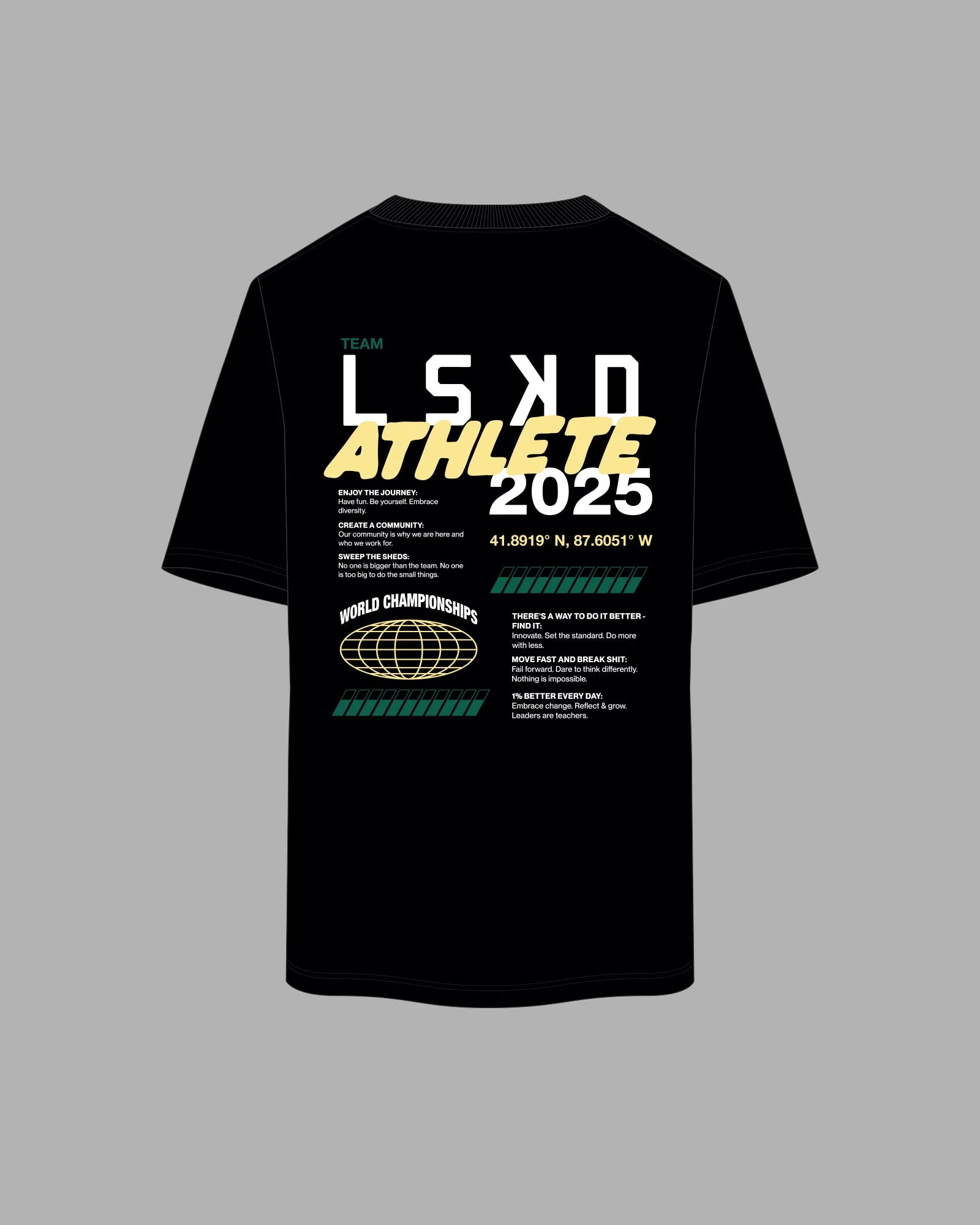 HWC AUS Athletes 2025 Tee FLXCotton Oversize - Black sold by LSKD product image thumbnail 2